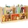 Vevor Kinderregal Bücherregal (114 cm), Spielzeugschrank mit 5 Fächern 2-stufig, Aufbewahrungsschrank für Spielzeug, Spielzeugregal für Schlafz... - Braun