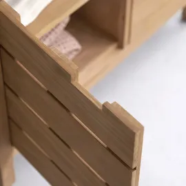 Tikamoon Waschtischunterschrank Serena aus massivem Teakholz 80 cm