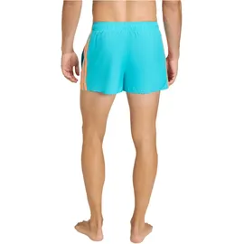 adidas 3-Streifen Badeshorts Lucid Cyan/Lucid Orange 3XL