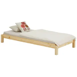 Idimex Kinderbett RINO 80 x 190 cm Kiefer massiv lackiert beige