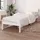 vidaXL Massivholzbett 90 x 200 cm Weiß