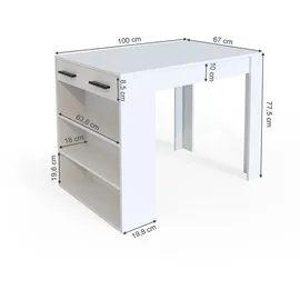 Vicco Bartisch Repose 100 x 77,5 cm Weiß
