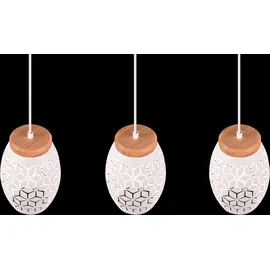 rl live your light Bidar 1-flg. 28W 60 cm Metall Weiß matt, Holz naturbelassen