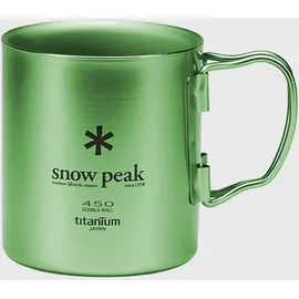Snow Peak Titanium Single Wall Becher 0,45 l Blau