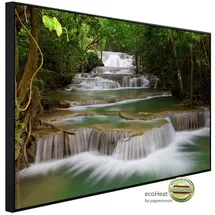 Papermoon Infrarotheizung Tiefer Waldwasserfall 350 W bunt