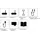 MARMITEK Audio Anywhere 630 Cinch (Stereo) Audio Extender 20 m, Kabellos, Schwarz