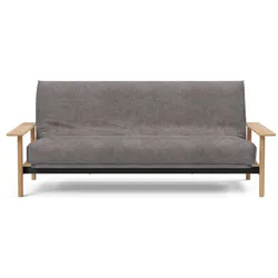 Schlafsofa INNOVATION LIVING TM "Balder Softspring, stabile Armlehnen, bequem und komfortabel", grau, B:230cm H:92cm T:112cm, Sofas, vollwertiger Bettersatz, hochwertige Matratze durchgehendem Lattenrost