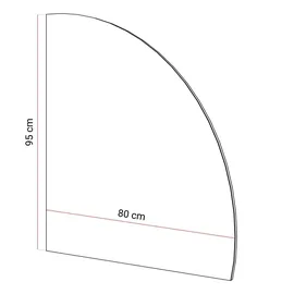 lookway QUINNIE 80 x 0 cm Transparent