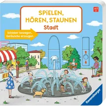 Ravensburger Spielen, Hören, Staunen: Stadt. Ein Sound-Spielbuch ohne Batterie und Elektronik