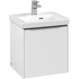 V&B Waschtischunterschrank Subway 3.0 42,3x42,9x37,8cm, Sch L/Gr Alu gl, P wh.