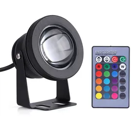 debuns LED Strahler 10 W 12 V Schwarz