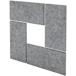 HAMMERBACHER Akustik Wandelement 65 x 32,5 cm grau