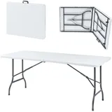 [en.casa] Ljusnarsberg Klapptisch 180 x 75 x 72 cm Weiß