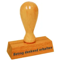 Colop Textstempel »Betrag dankend erhalten« braun, 4.5x6.5x1.5 cm