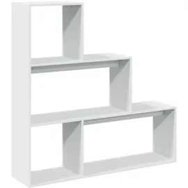 vidaXL Bücherregal 3 Stufen 123 x 29 x 123 cm Weiß