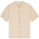 Element Poloshirt "Sight Textured", Herren, Gr. L, oat milk, Obermaterial: 60% Baumwolle, 40% Polyester., Shirts