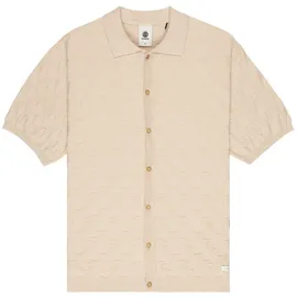 Element Poloshirt "Sight Textured", Herren, Gr. L, oat milk, Obermaterial: 60% Baumwolle, 40% Polyester., Shirts