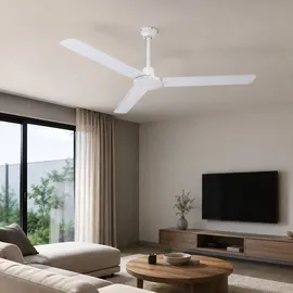 GLOBO Ferro 142 cm Deckenventilator metall weiß