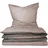 SCHIESSER Doubleface Renforcé taupe-dunkelgrau 135 x 200 cm + 80 x 80 cm 