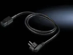 Rittal DK 7200.216 Schwarz 1,8 m Netzstecker Typ F C19-Koppler