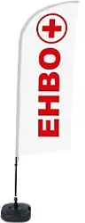 SHOWDOWN Erste Hilfe Windform Strandflagge 330 x 89 cm Einseitig Aluminium