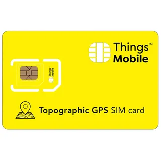 SIM-Karte für TOPOGRAPHISCHE Instrumente - Things Mobile - mit weltweiter Netzabdeckung und Mehrfachanbieternetz GSM/2G/3G/4G. Ohne Fixkosten und ohne Verfallsdatum. 10 € Guthaben inklusive