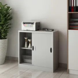 [en.casa] Aktenschrank, Rieti Stahl 90x40x90 cm