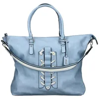 Rieker Damen Shopper Handtasche Schulterriemen Tragegriffe H1504, Farbe:Blau - Blau