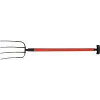 Polet Dunggabel Zinken-L.320mm 4 Zinken Fiberglas T-Stie