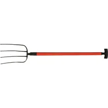 Polet Dunggabel Zinken-L.320mm 4 Zinken Fiberglas T-Stie