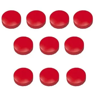 30x Magnete, Grau Ø 24mm, Haftmagnete für Whiteboard, Kühlschrankmagnet, Magnettafel, Magnetwand, Magnet Rund (Rot | 30 Stück, 24)