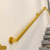 Gorssen 420cm handlauf,handlauf Industrial,handlauf Bad,handlauf schmiedeeisen, Metall Eisen Gold handlauf Vintage,geländer außen,für Treppenhaus,Garten,Hauseingang,Gang handläufe