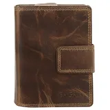 BAGAN Geldbörse Damen Portemonnaie braun