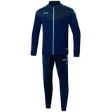 Jako Kinder Trainingsanzug Polyester Champ 2.0, Marine/Darkblue/Skyblue, 128,