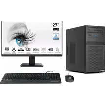 Ankermann Business Office Work Komplett Set Intel Core i5-12400F Nvidia GeForce GT 730 2GB 16GB DDR5 RAM 1TB NVMe SSD Windows 11 WLAN & Bluetooth | 27 Zoll Monitor | Maus & Tastatur |