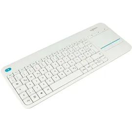 Logitech K400 Plus Wireless Touch Keyboard DE weiß