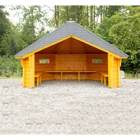 WOLFF FINNHAUS Holz-Gartenhaus Wetterschutzhütte BxT: 393 cm x 325