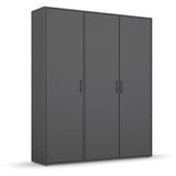 Rauch BLUE Kleiderschrank Voyager 140 x 194 cm Dekor Grau-Metallic