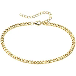 Aniston JEWELRY & WATCHES Armband »Schmuck Geschenk Silber 925 Panzerarmband« Aniston JEWELRY & WATCHES gelbgoldfarben