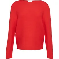 s.Oliver Strickpullover mit U-Boot-Ausschnitt und Rollsaum Rot 40