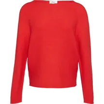 s.Oliver Strickpullover mit U-Boot-Ausschnitt und Rollsaum Rot 40