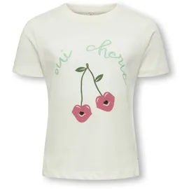 KIDS ONLY T-Shirt KMGCANDY LIFE S/S PRINTED TEE JRS NOOS weiß 128 EU