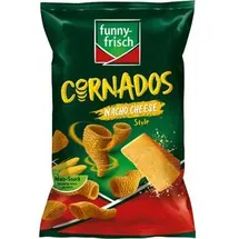 Funny-Frisch Chips Cornados Nacho Cheese Style, Maischips, 80g
