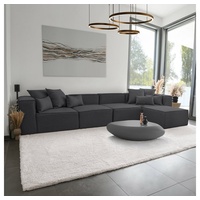 Home Deluxe Sofa Modulares Sofa VERONA XL, Ecksofa Wohnlandschaft Modulsofa schwarz