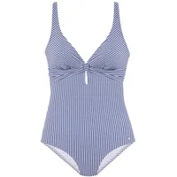 S.Oliver Badeanzug Damen hellblau-weiß Gr.42 Cup A/B