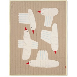 Ferm Living - Bird Quilted Decke, sand