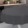 ANRO Wachstuch-Tischdecke abwaschbar Oval 220 x 140 cm Schwarz