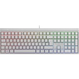 Cherry MX 2.0S RGB, Tastatur USB QWERTZ Deutsch Weiß
