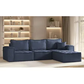 kaiser möbel L-förmige Bohoo-Maxi-Ecke in zeitlosem Design Blau Rechts