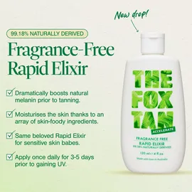 The Fox Tan Fragrance Free Rapid Tanning Elixir 120 ml Damen